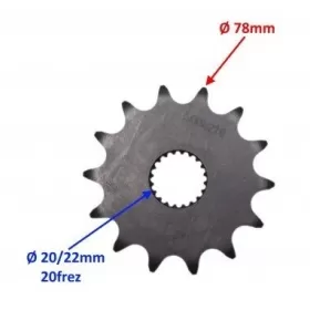 FRONT DRIVE SPROCKET FOR BENELLI IMPERIALE 400 2020-> 14 Teeth