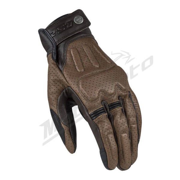 LS2 Rust Man Leather Gloves