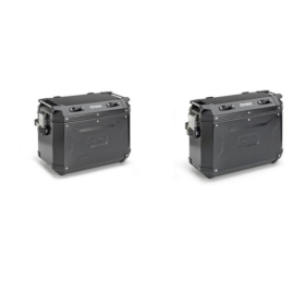 KAPPA Monokey Cam Side aluminum black storage boxes 37L