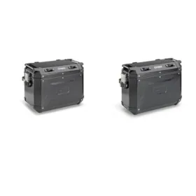 KAPPA Monokey Cam Side aluminum black storage boxes 37L