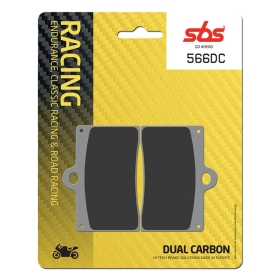 Sbs stabdžių trinkelės 566DC Dual Carbon APRILIA / CAGIVA / DUCATI / GAS GAS / HUSQVARNA / KTM / MOTO GUZZI