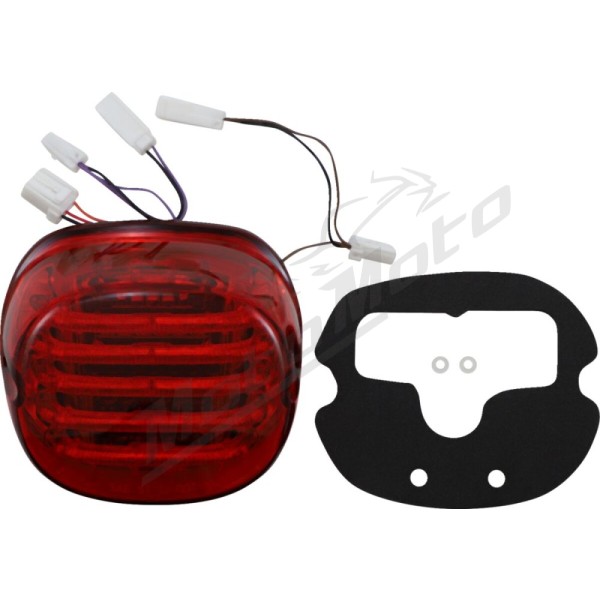 CUSTOM DYNAMICS ProBEAM® Integrated Low Profile LED Taillights with Auxiliary Turn Signals Harley Davidson FLD / FLH 1450-1977cc 99-24