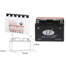 Landport battery YTZ12S-BS 12V 11AH 