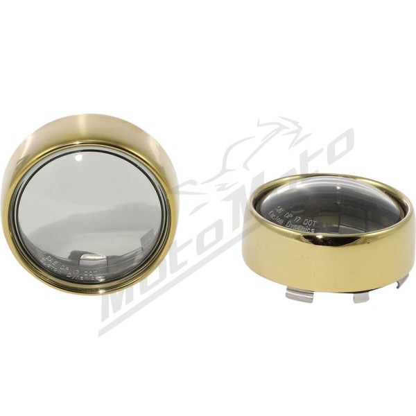 CUSTOM DYNAMICS Bezel/Lenses for ProBEAM® Bullet Turn Signals Harley Davidson FLD / FLFB 1450-1977cc 02-24