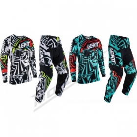 Leatt 3.5 Zebra Youth Motocross Jersey and Pants Set