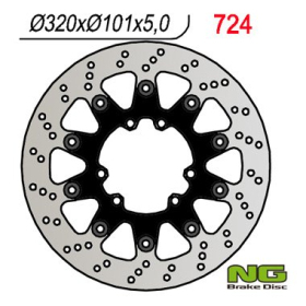 NG Front Floating Brake Disc 320X101X5mm Honda CRF 450cc 14