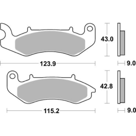 Sbs Brakepads 961HF Ceramic KEEWAY