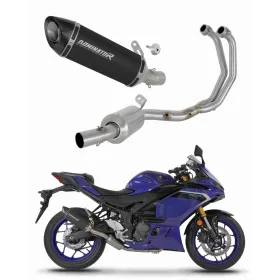 Yamaha YZF-R3 2025-2026 Dominator pilna išmetimo sistema HP8 Black + dB killer