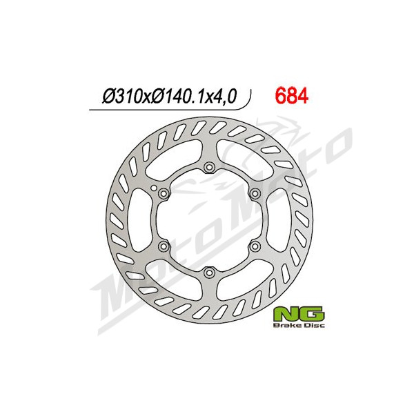 NG BRAKES Front Fixed Brake Disc 310mm Beta M4 / Motard / VSP 340-400cc 03-14