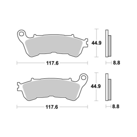 Sbs Brakepads 192MS Maxi Sinter HONDA