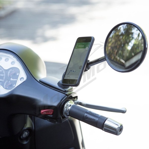 SP CONNECT Moto Bundle fixed on Mirror - iPhone 11 Pro Max
