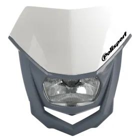 Polisport promotion halo model headlamp (halogen bulb) color white/gray