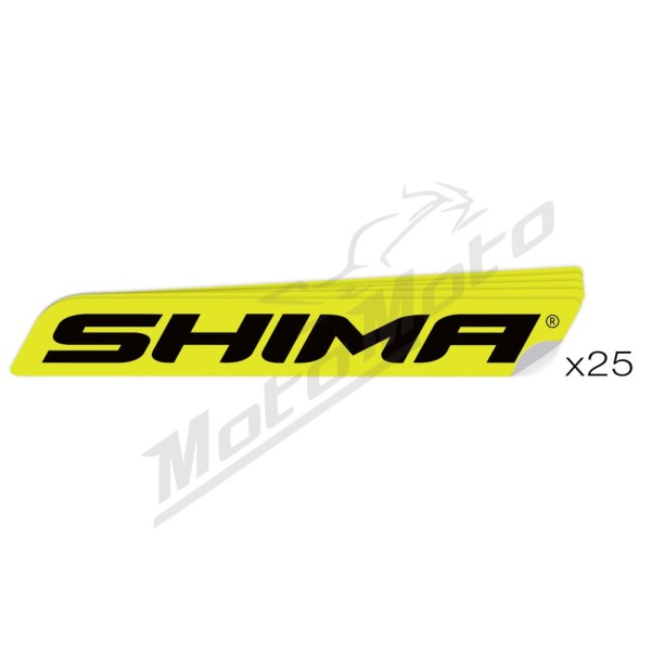 Shima sticker set 149x25mm 25pcs Yellow