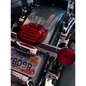 CUSTOM DYNAMICS ProBEAM® Squareback LED Taillight Kit Harley Davidson FLD / FLDE 883-1977cc 88-24