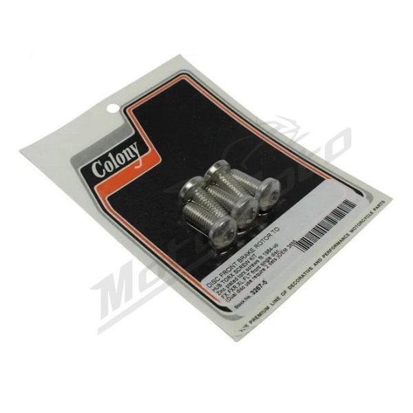 COLONY Front Brake Rotor Torx Bolt Kit Harley Davidson FLD / FLHR / FLSL / FXD / FXDF / XL / XR 500/1868 84-24