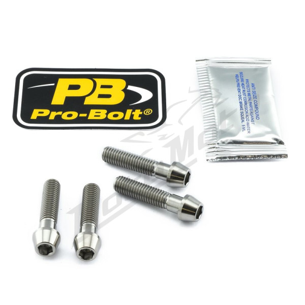 PRO BOLT Titanium Clip-On / Handle Bar Mount Bolt Kit BMW / Honda / Kawasaki / MV Agusta / Yamaha 125-1400cc 90-25