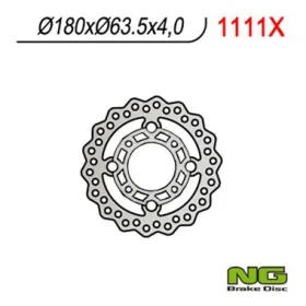 NG BRAKES Priekinis Wave plaukiojantis stabdžių diskas 180mm KTM SX / XC 450-525cc 08-12