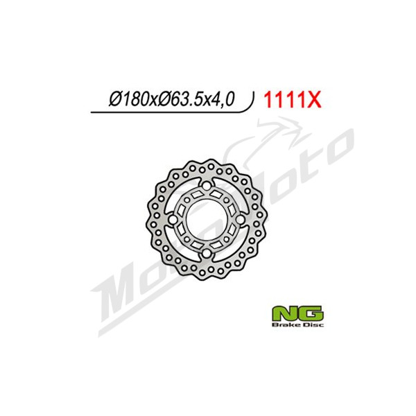 NG BRAKES Priekinis Wave plaukiojantis stabdžių diskas 180mm KTM SX / XC 450-525cc 08-12