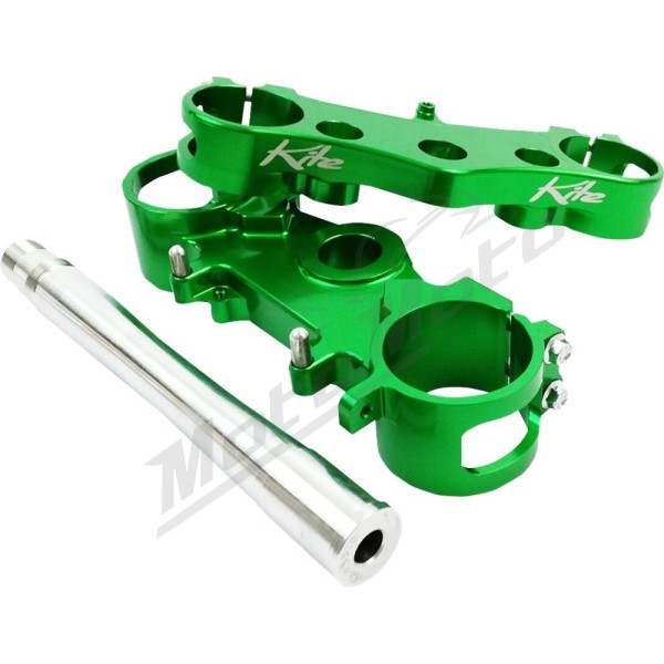 KITE MX-EN Triple Clamps Green Kawasaki KX 250/450 19-24