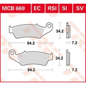 TRW SV Series Sindered Brake Pads Honda / Suzuki 125-750cc 93-19