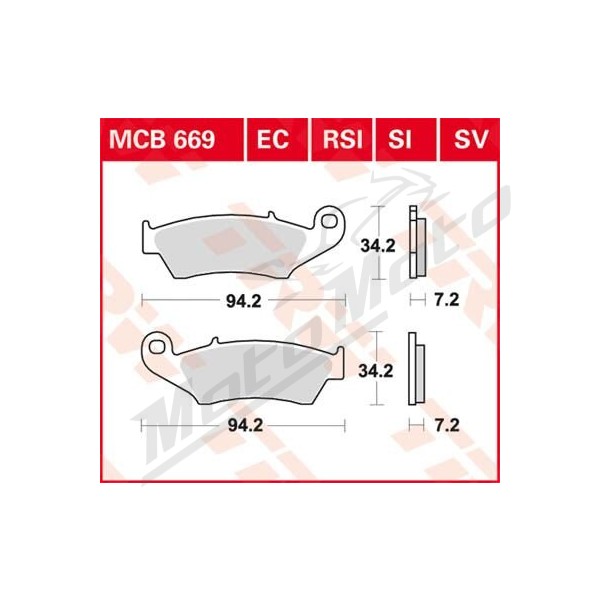 TRW SV Series Sindered Brake Pads Honda / Suzuki 125-750cc 93-19