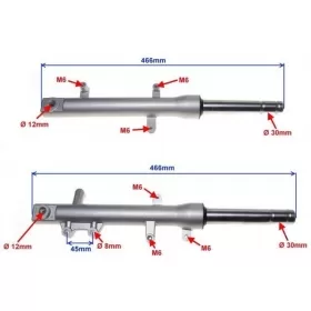 Front shock absorbers BARTON/ BENZER/ FERRO/ KINGWAY/ LONGJIA/ ROMET/ ROUTER / ZUMICO 50cc 2pcs