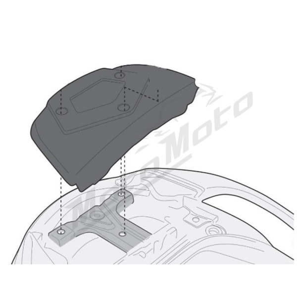 KAPPA Top case frame KTM With Monokey Plate Suzuki Burgman 650 02-20