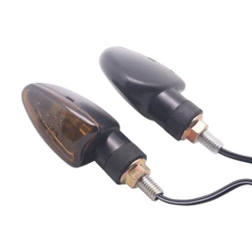 PARTS UNLIMITED Universal Smoked Turn Signals 2pcs
