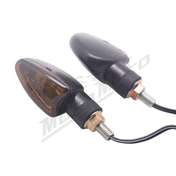 PARTS UNLIMITED Universal Smoked Turn Signals 2pcs