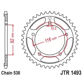 Rear sprocket JTR1493