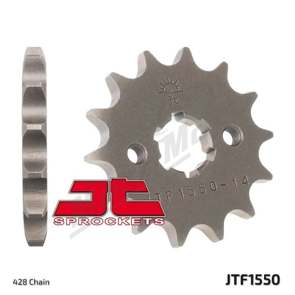 JT/JT Chain Kit 428HDR 15/52 Standard - Standard Rear Sprocket Yamaha XSR 125cc 21-24 
