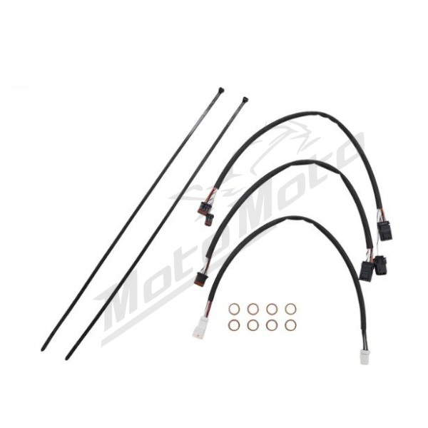 MAGNUM SHIELDING Sterling Chromite Cables / Lines Kit 30.5/35.5cm Harely Davidson FLHR 1750 21-22