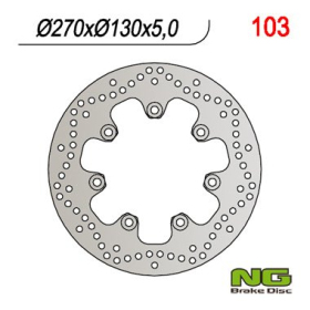 NG BRAKES Front/Rear Fixed Brake Disc 270mm Kawasaki EN / Z 500-1000cc 81-93