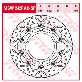 TRW Front Brake Disc Wave Yamaha YZF R6 / FZ-8 / R1 / XT 600-1200cc 04-16