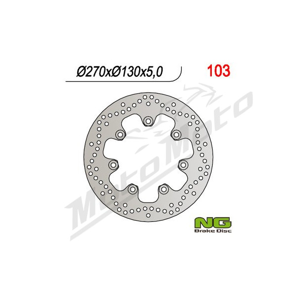 NG BRAKES Front/Rear Fixed Brake Disc 270mm Kawasaki EN / Z 500-1000cc 81-93