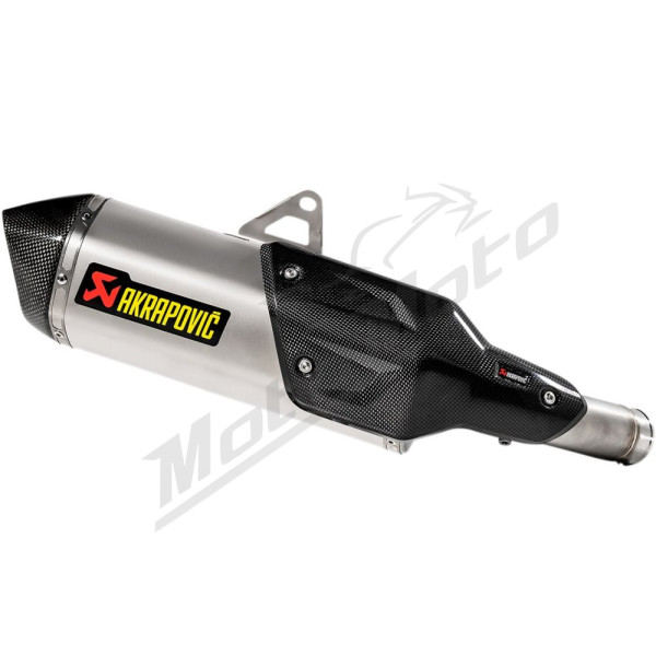 AKRAPOVIC Slip-On Line Muffler Carbon Fiber / Titanium Kawasaki KLZ 1000 19-23