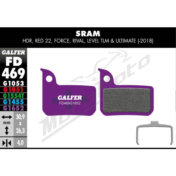 GALFER G1652 E-Bike Brake Pads