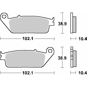 SBS brake pads kh196 street performance Honda / Yamaha 250-1700 90-16