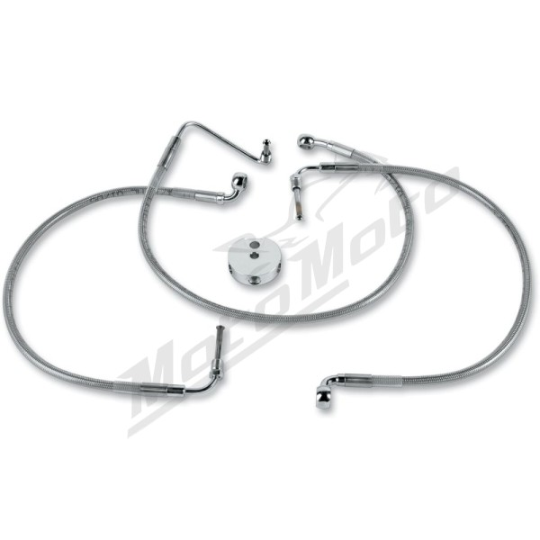 DRAG SPECIALTIES Stainless Steel Brake Line Kit Harley Davidson FXDS-CON 1340cc 94-99