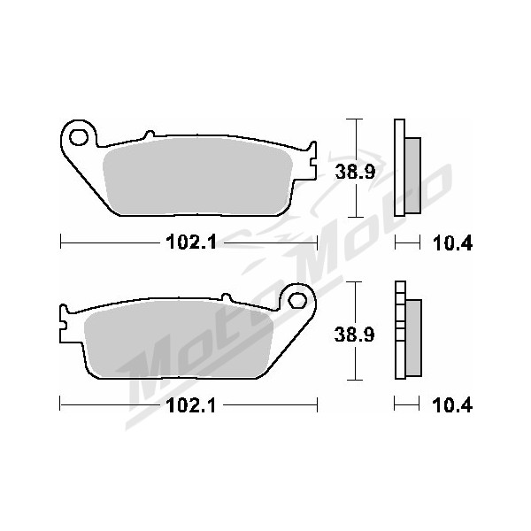 SBS brake pads kh196 street performance Honda / Yamaha 250-1700 90-16