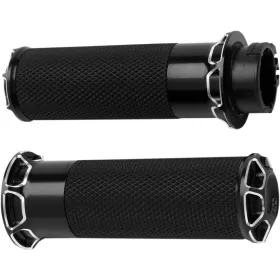 ARLEN NESS Beveled Grips Harley Davidson FLDE / FLFB / FLFBS / FLH / FLHC / FLHCS 1584-1923cc 08-24