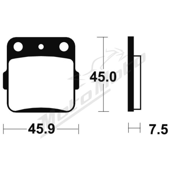 TECNIUM Racing MX/ATV Sintered Metal Brake pads Honda / Suzuki / Yamaha 150/420 84-26