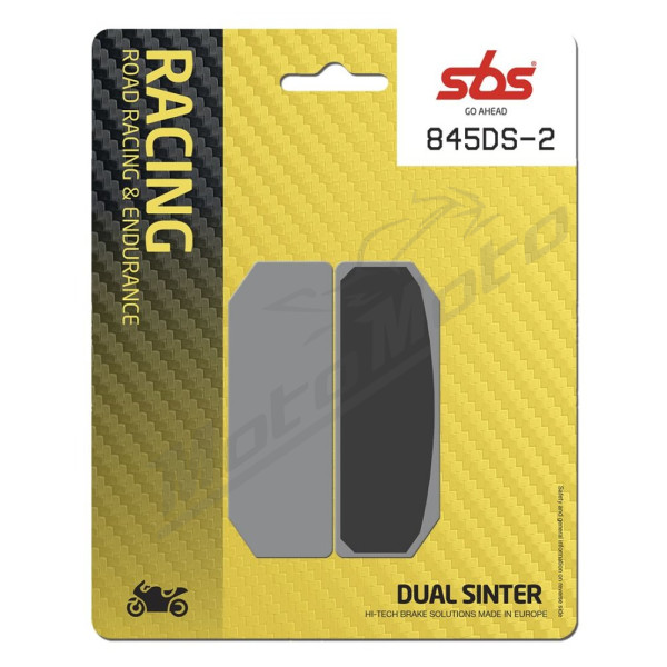SBS DS Racing 845DS-2 Dual Sintered Brake Pads BMW S1000 HP4 Race 2018