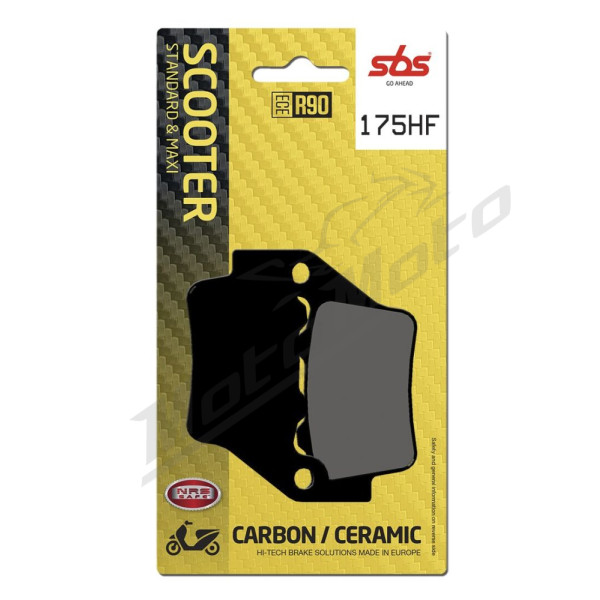 SBS HF Street 175HF Ceramic Organic Brake Pads BMW / Yamaha 125-400cc 00-24