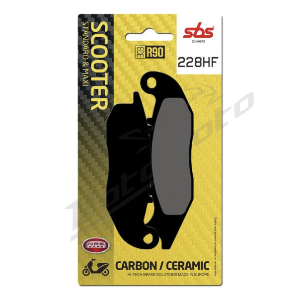 SBS HF Street Ceramic Brake Pads Front 228HF Aprilia / Piaggio 125-200 16-24