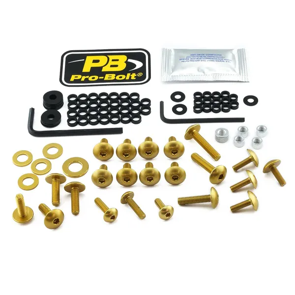 PRO BOLT Aliuminio apdailų varžtų rinkinys Kawasaki ZZR 1400cc 12-20