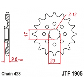 Front sprocket JTF1905