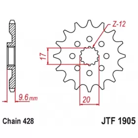 Front sprocket JTF1905