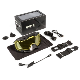 Off road / sniego akiniai šildomu stikliuku CKX 210° Original Heated Juoda / Geltona