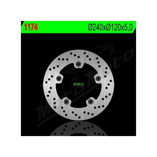 NG BRAKES Galinis fiksuotas stabdžių diskas 240mm Suzuki GSF / GSR / GSX / SFV / SV 600-1250cc 06-18